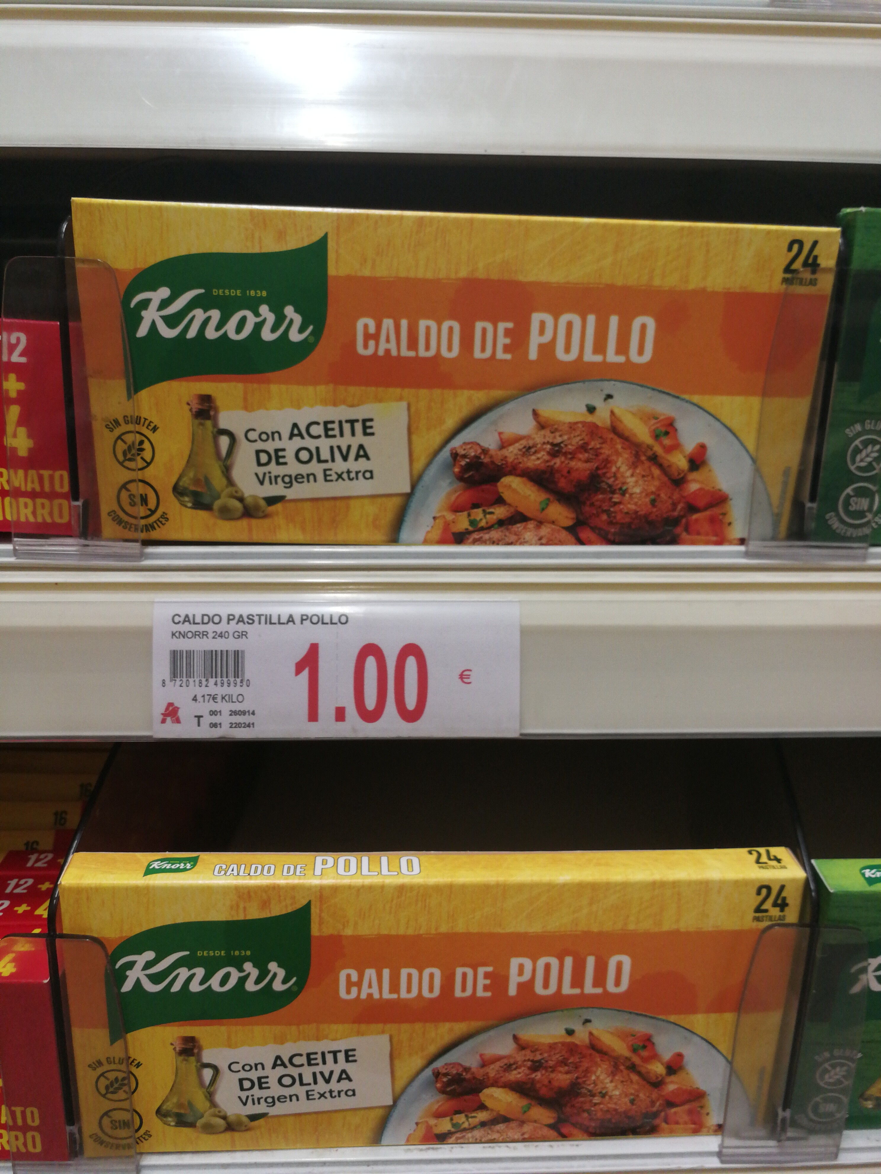 Foto de KNORR CALDO POLLO C/AC.OLIVA 24 PAST.