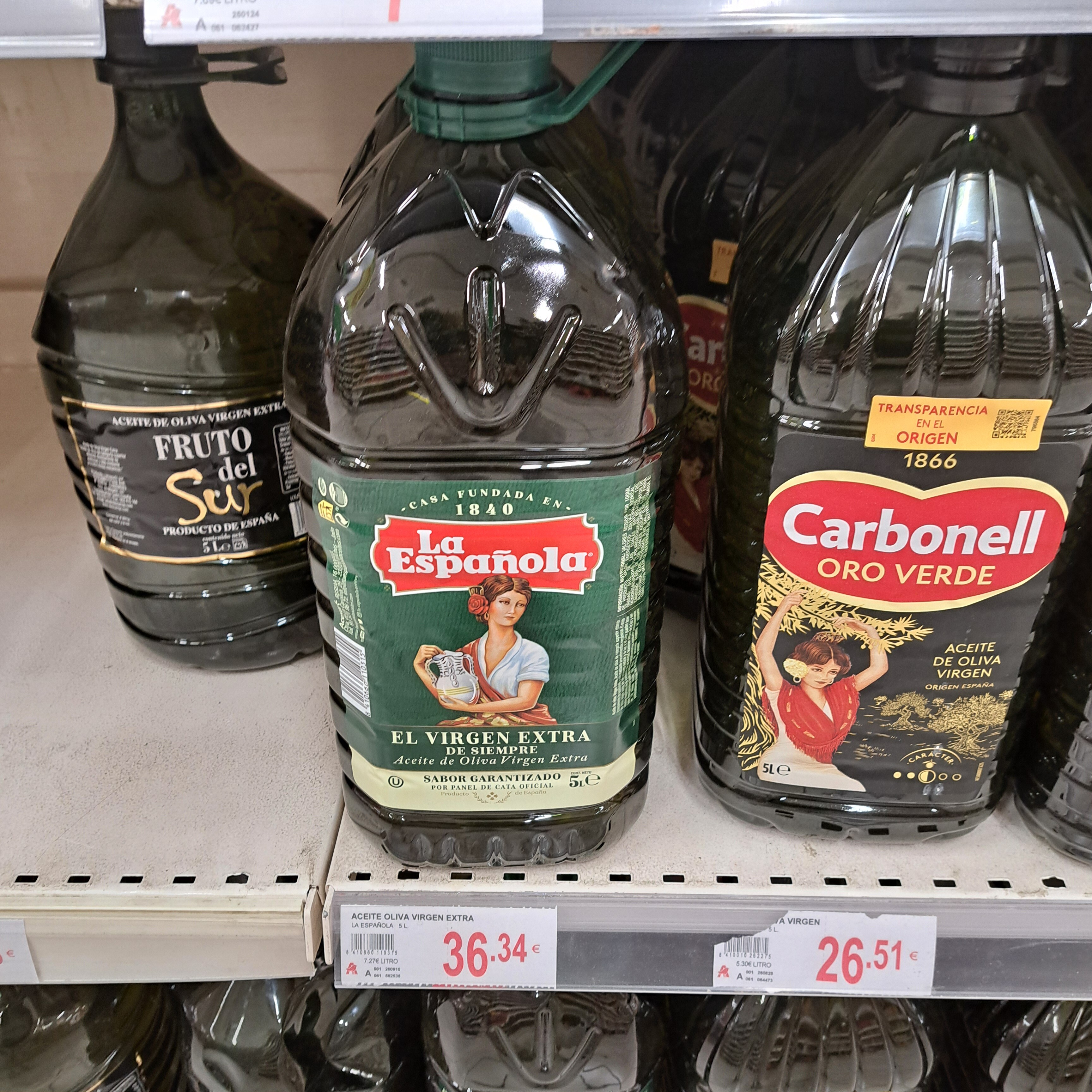 Foto de LA ESPAÑOLA ACEITE OLIVA VIRGEN EXT.5 L.