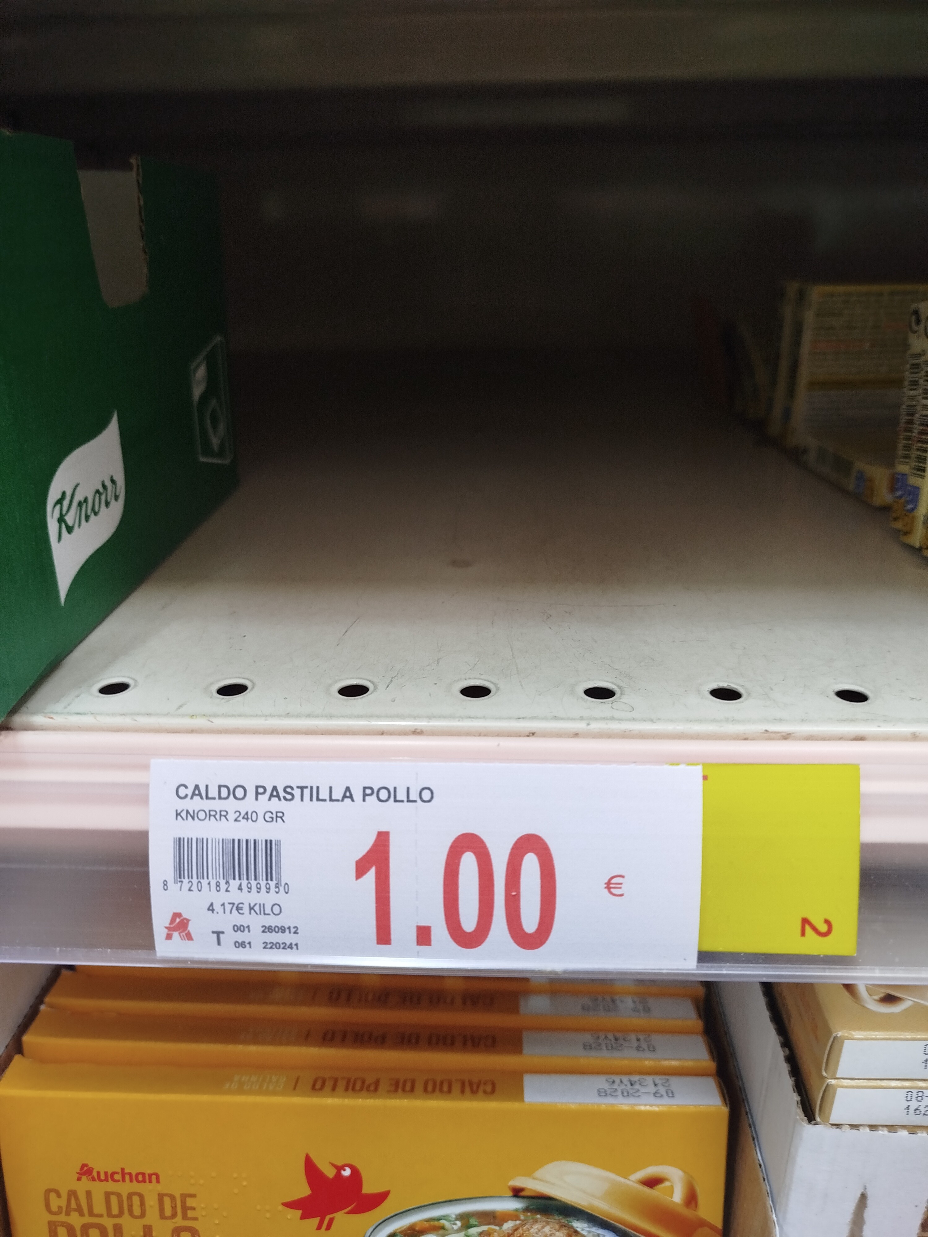 Foto de KNORR CALDO POLLO C/AC.OLIVA 24 PAST.