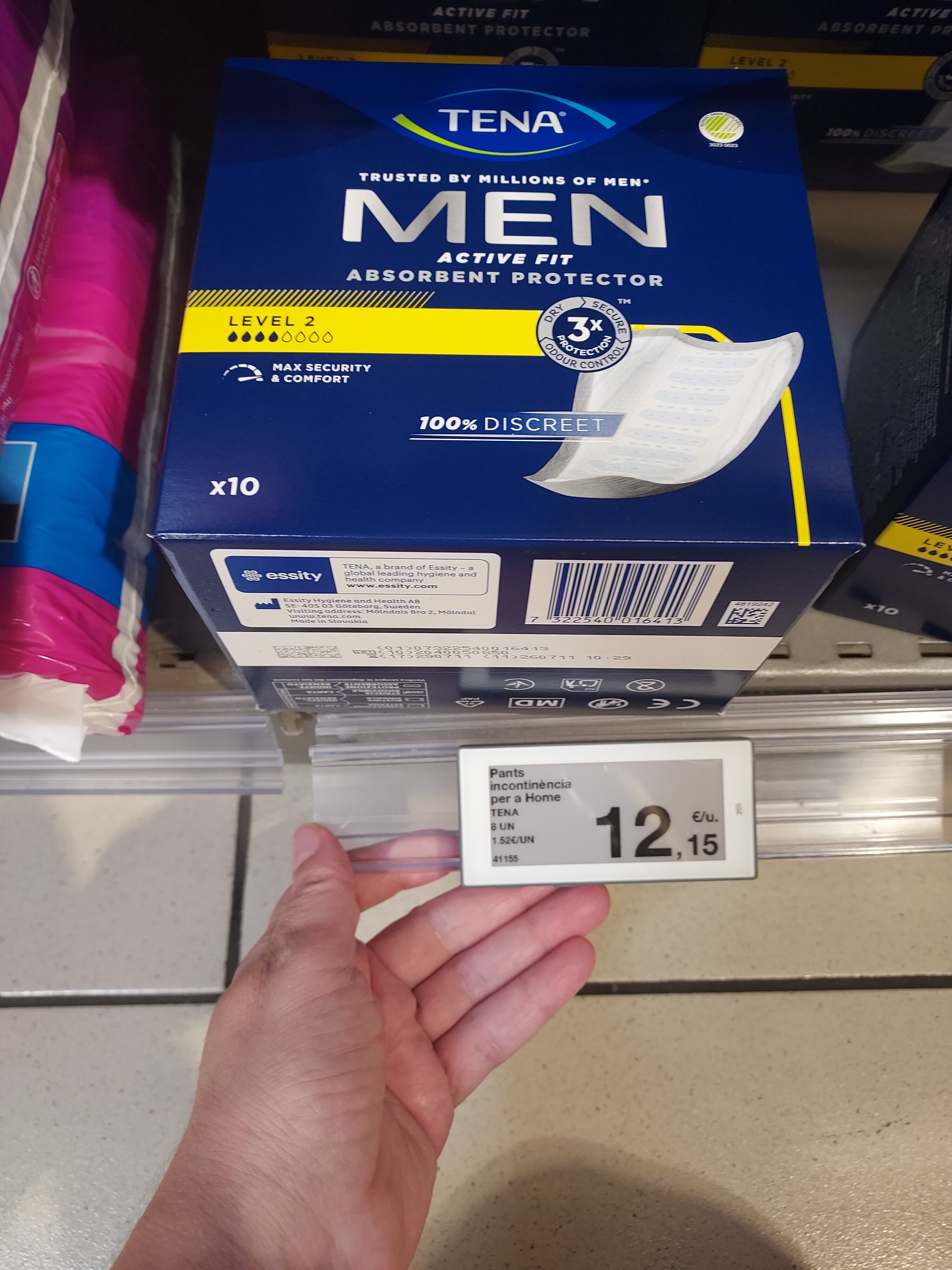 Foto de TENA FOR MEN P. INCONTINENCIA LEVEL 2 X 10